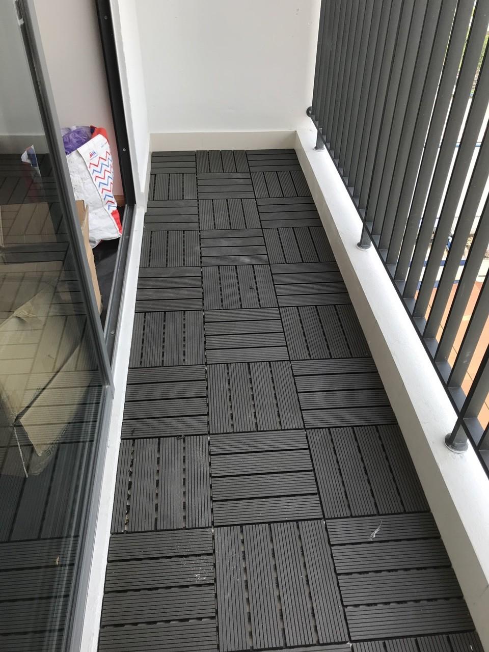Sét 20 vỉ sàn gỗ nhựa composite lót ban công,nhà tắm