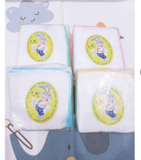 Set 10 chiếc khăn sữa 3 lớp, Khăn sữa cao cấp Kim Ngân