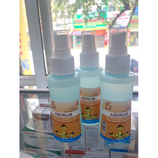 Nước rửa tay khô sát khuẩn nhanh Asirub 100ml ( xịt sát khuẩn )