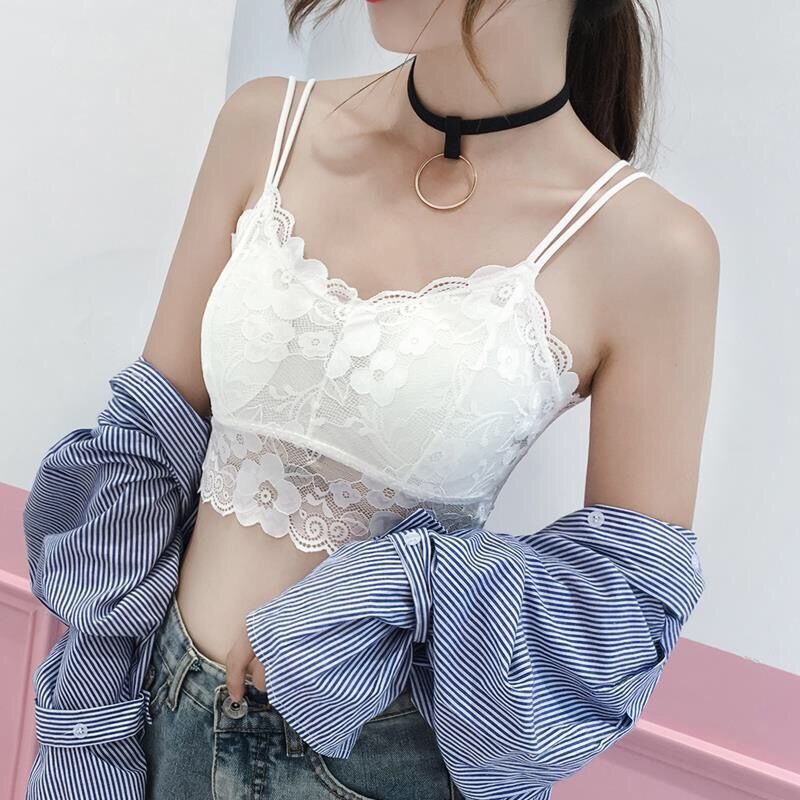 Áo bra katun 4 dây có đệm ngực