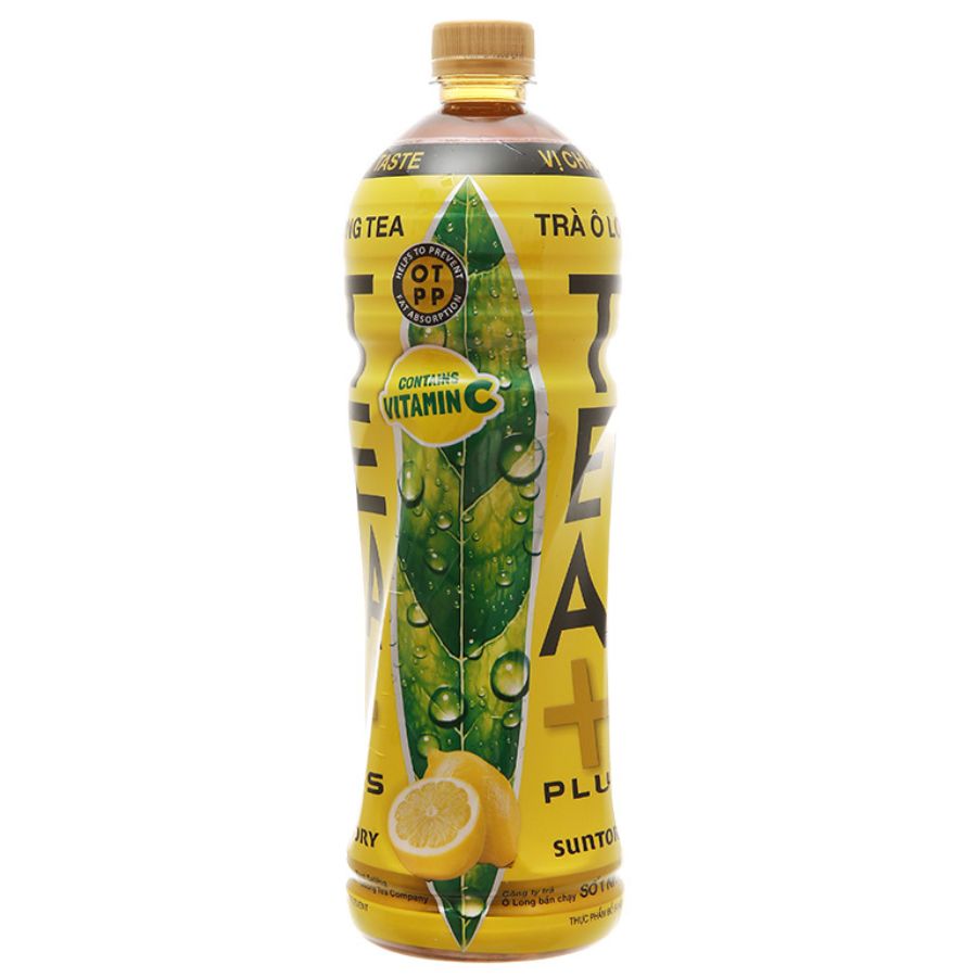 Trà ô long vị chanh TEA+ PLUS chai 1L