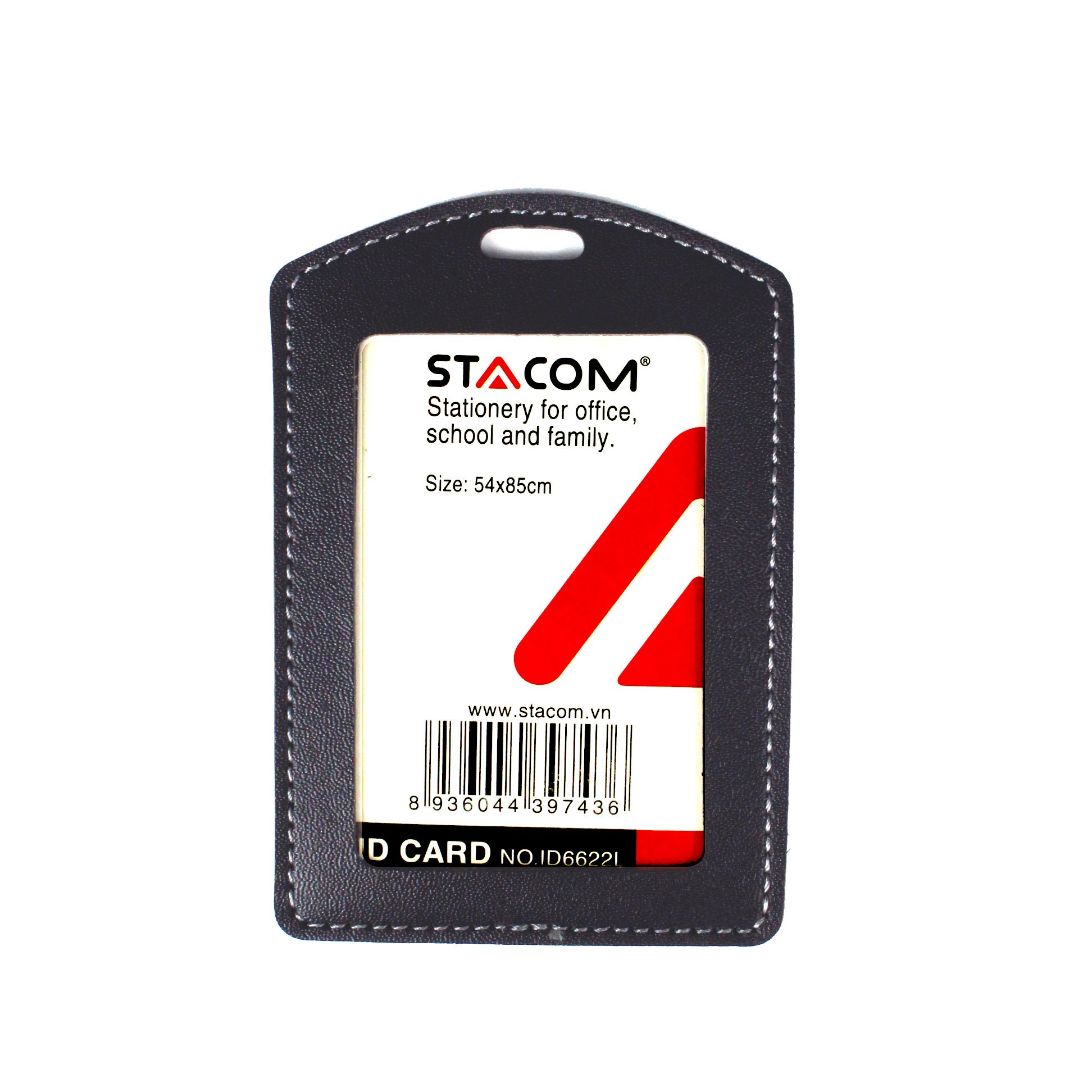 Bộ dây đeo và thẻ PU (da) STACOM ID6622L ( có dây)