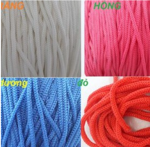 20-50-100met dây dù mềm 3mm