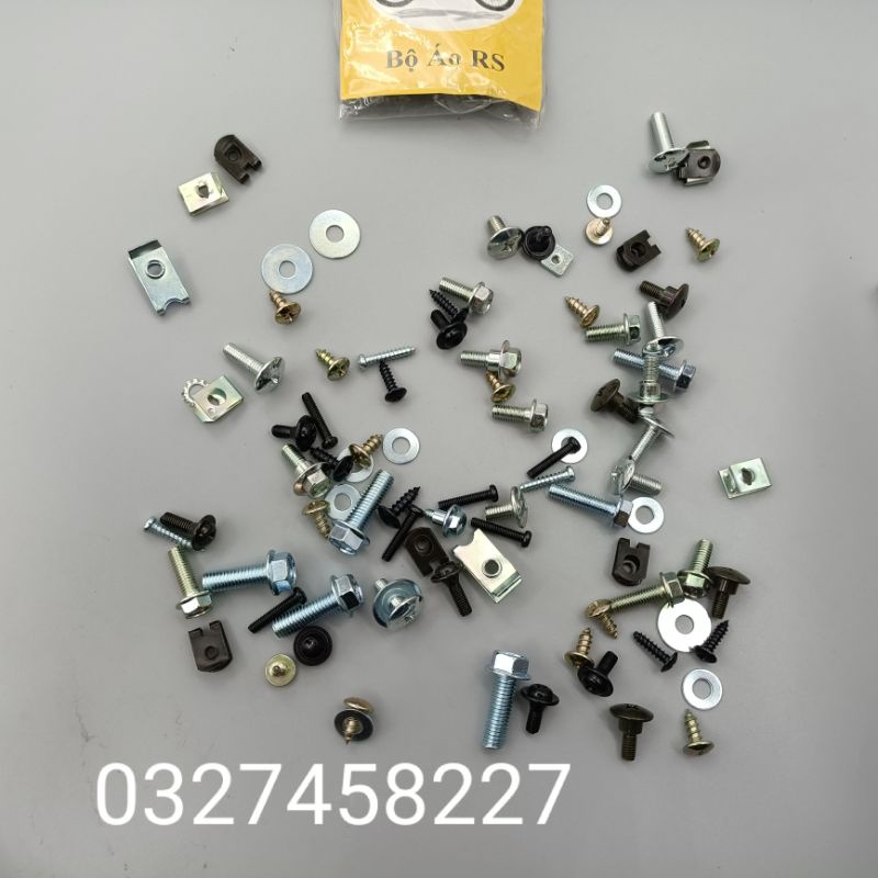 Bộ ốc vít bắt nhựa dàn áo xe Wave Rs