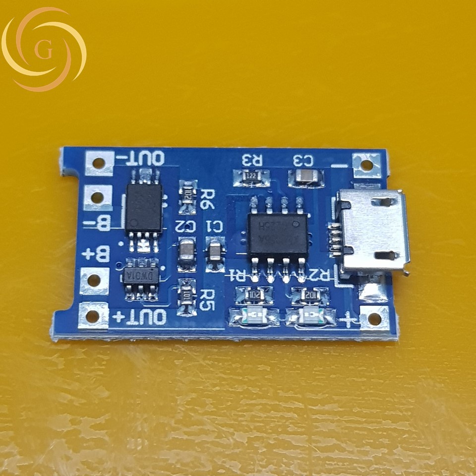Mạch sạc pin 18650 lithium 3.7-4.2v tp4056 micro usb