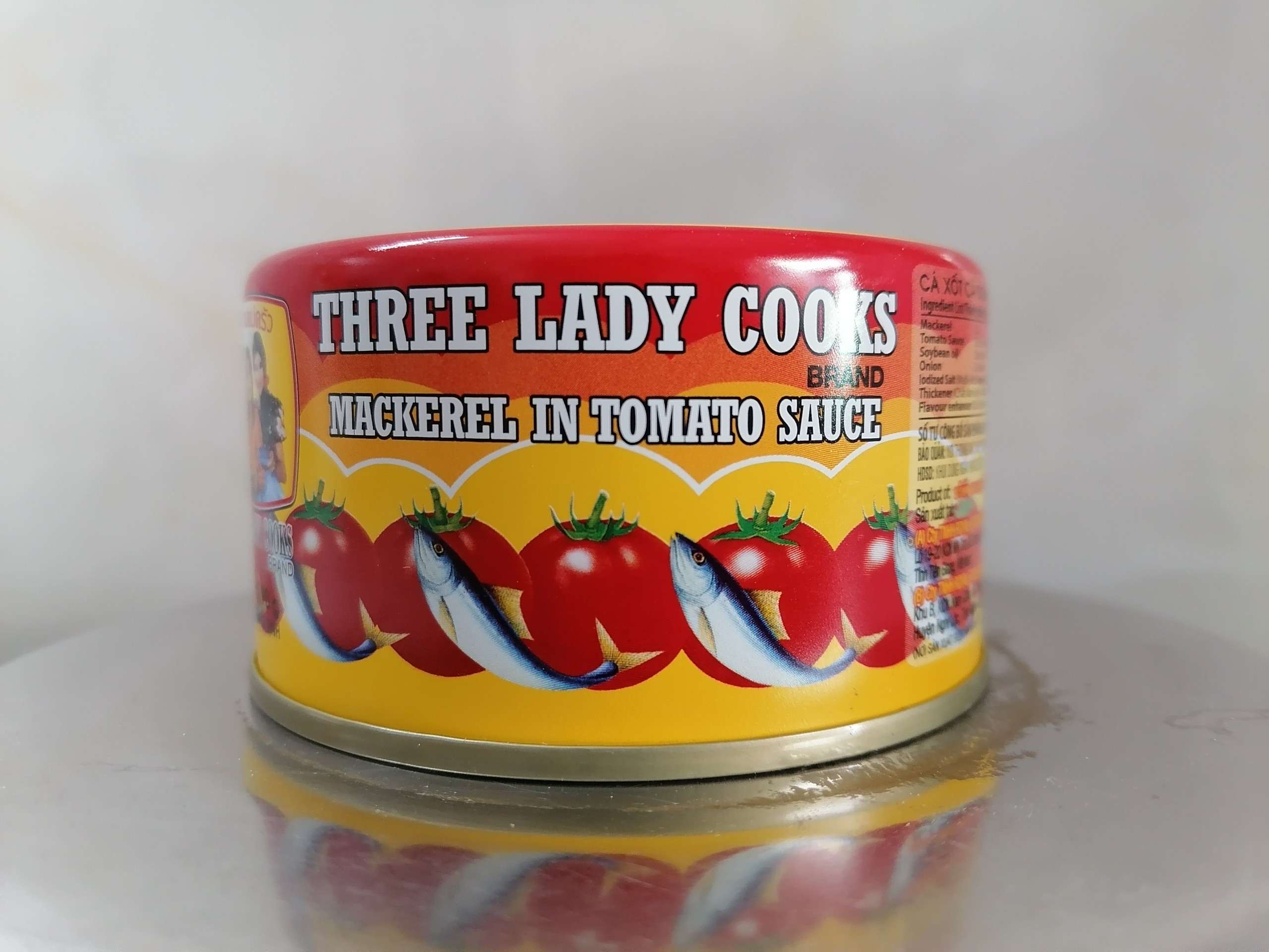 [190g (hộp tròn)] CÁ NỤC XỐT CÀ 3 Cô Gái [VN] THREE LADY COOKS Mackerel In Tomato Sauce (halal)