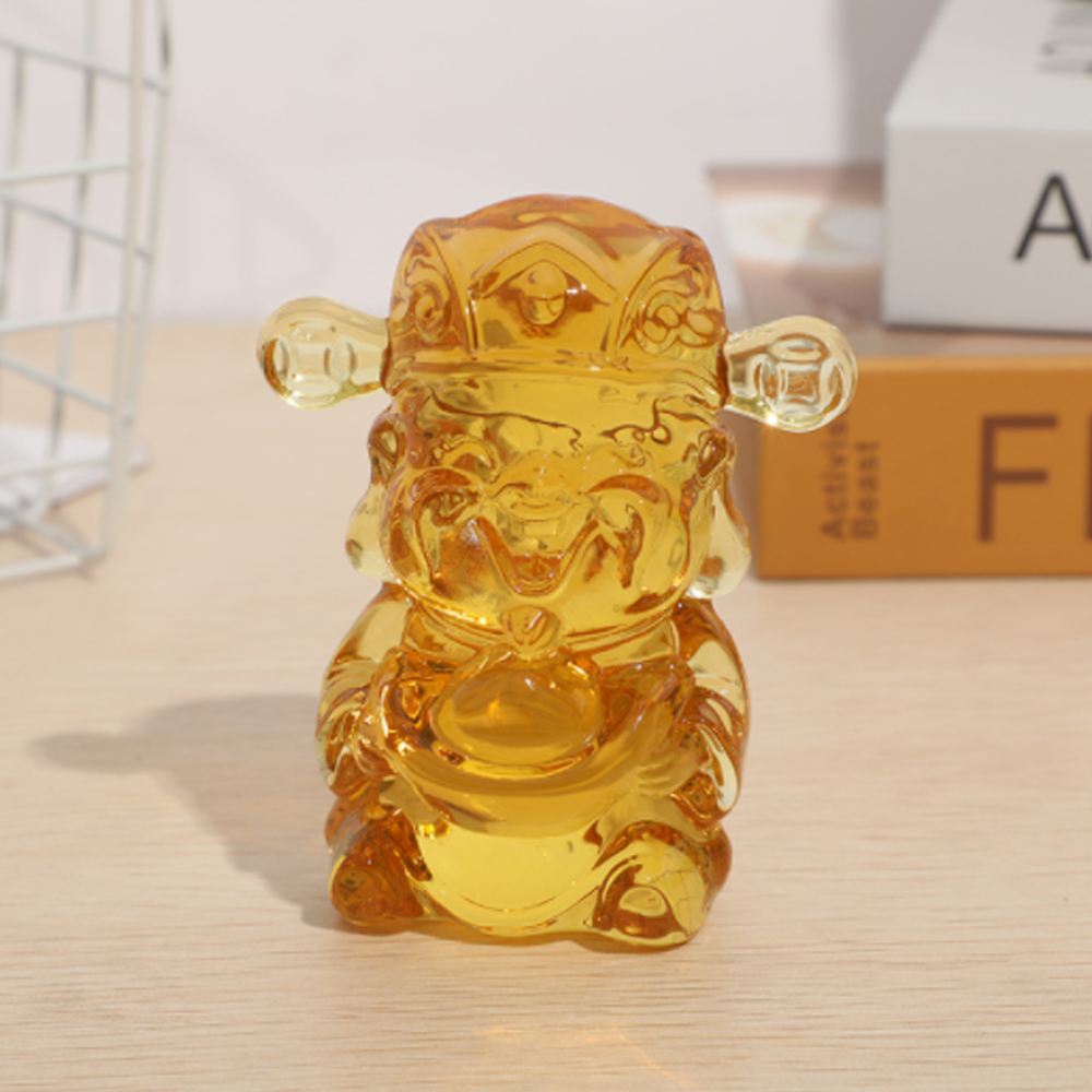 Tượng Thần Tài lưu ly may mắn 6cm