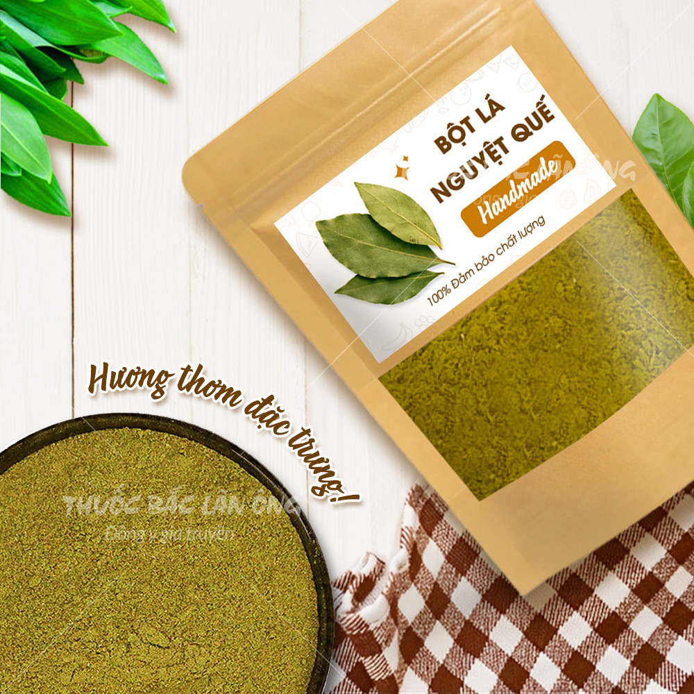 Bột lá nguyệt quế nguyên chất 500g (Bột bay leaves, gia vị nấu ăn cho món Việt)