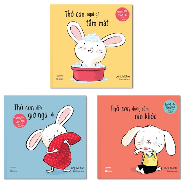 Fahasa - bộ sách tương tác - thỏ con tương tác, sáng tạo