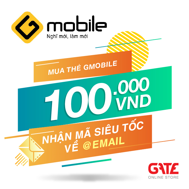 [HCM]Thẻ Gmobile (Beeline) 200.000 - nhận mã SIÊU TỐC về EMAIL