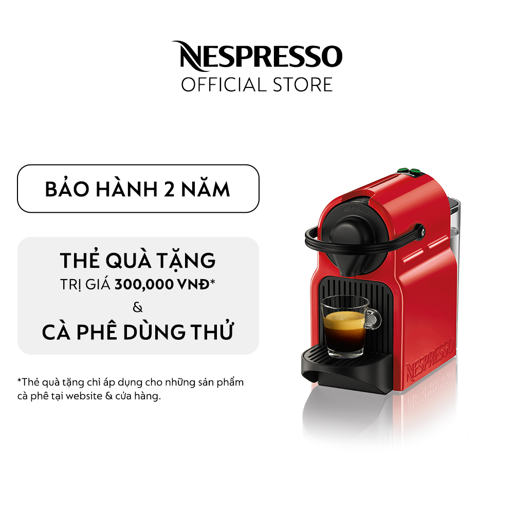 Máy pha cà phê viên nén Nespresso Inissia - Đỏ