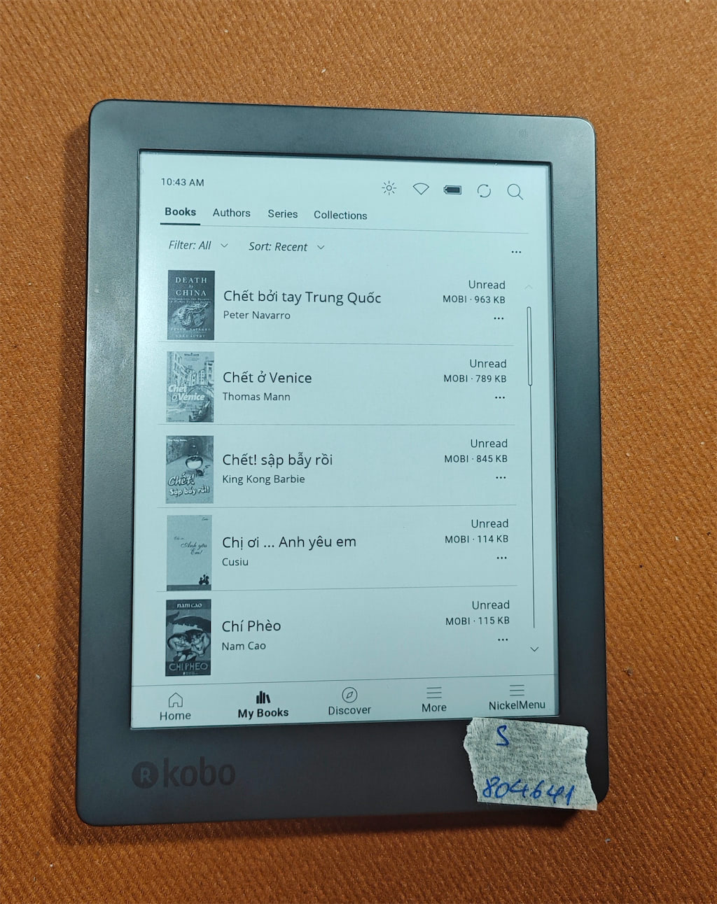 Máy Đọc Sách Kobo Aura H20 Edition 2 - 6.8inch - Đã Cài Koreader