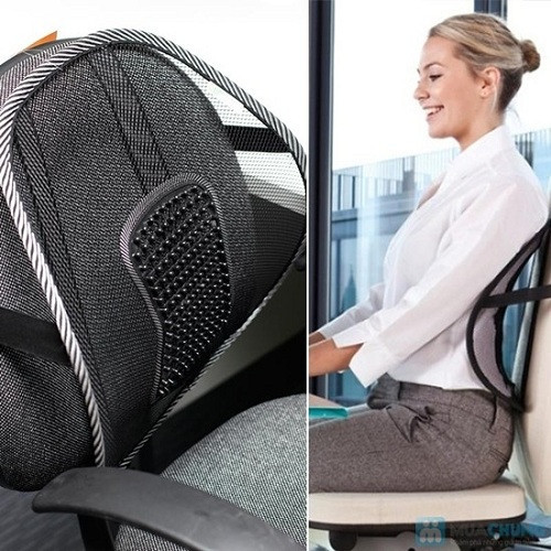 Lưới tựa lưng hỗ trợ cột sống tiện ích, tấm lưới tựa lưng, lưới tựa lưng không đau nhức, tấm đệm lưng cho ghế văn phòng và ghế ô tô,  tấm lưới đệm massage tựa lưng ghế oto và văn phòng chống nóng giảm đau