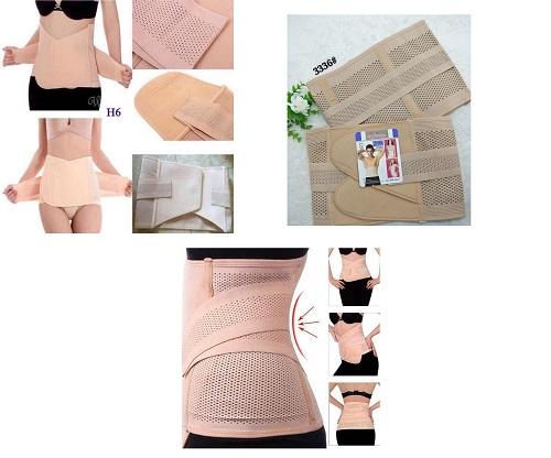 Đai nịt bụng có lỗ thông hơi giảm mỡ bụng gel bụng