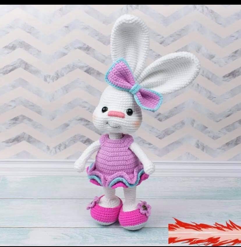 [HCM]Thú len nhồi bông handmade - Thỏ len handmade