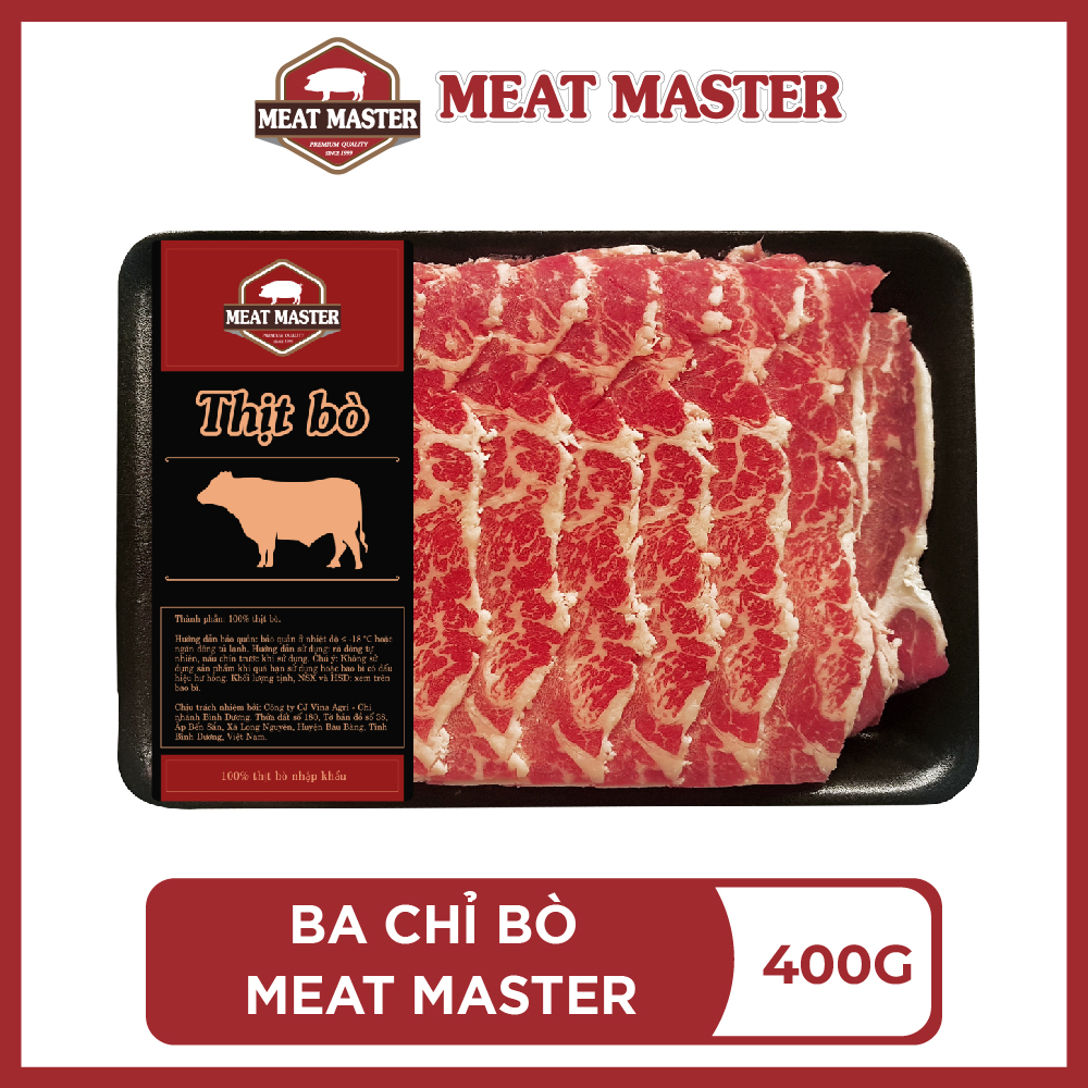 Ba chỉ bò Meat Master ( 400 G ) - Thịt Bò