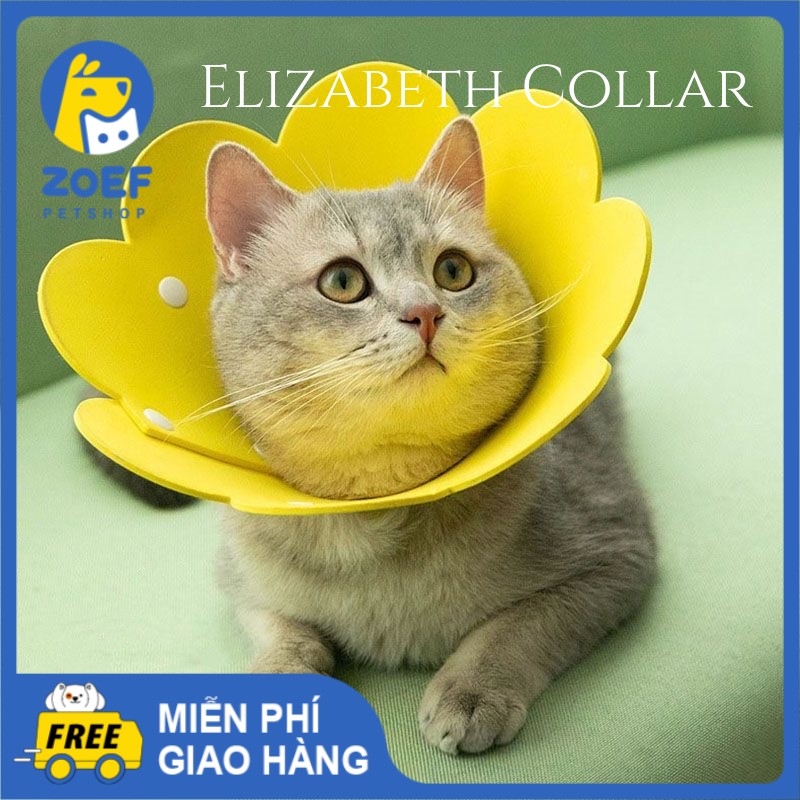 Zoef vòng đeo cổ cho chó mèo cổ áo cho thú cưng cưng chống lillar mũ chống cắn vòng cổ elizabeth li0165