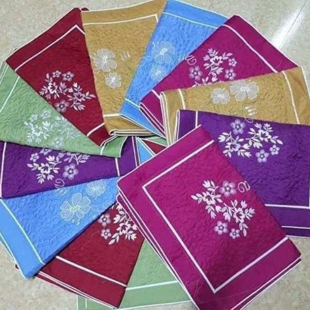Bộ 2 vỏ gối cotton lụa satin trần bông kích thước 45x65cm