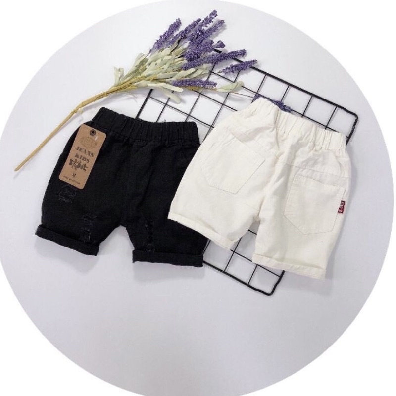 QUẦN SHORTS KAKI RÁCH BÉ TRAI SIÊU HOT