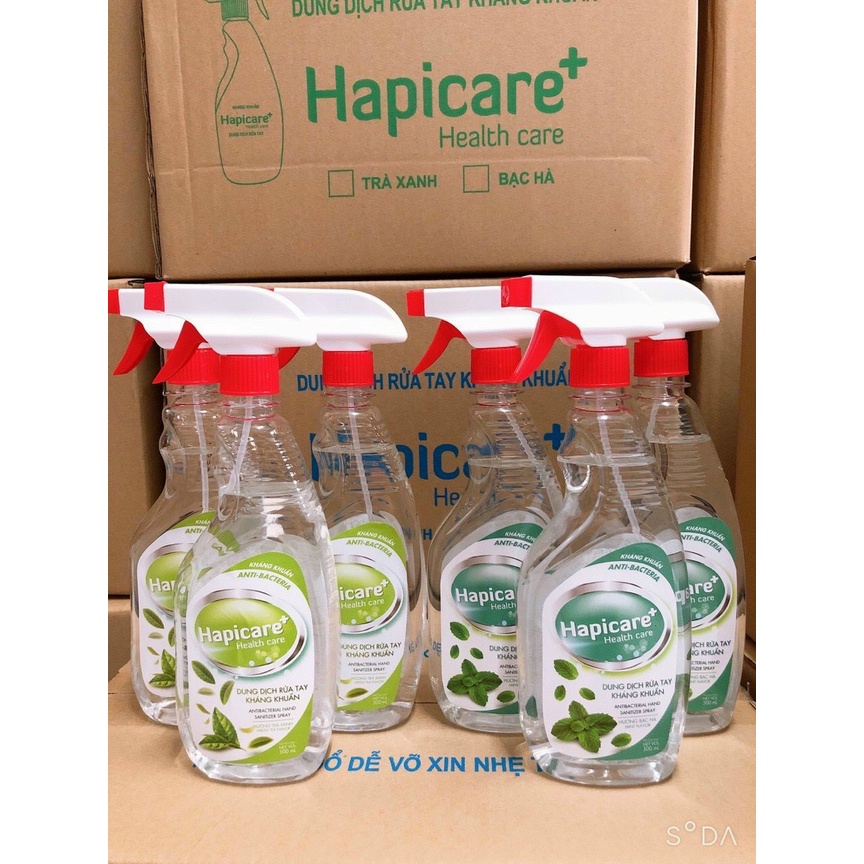 Dung Dịch Xịt Sát Khuẩn Hapicare Dễ Sử Dụng 500ml