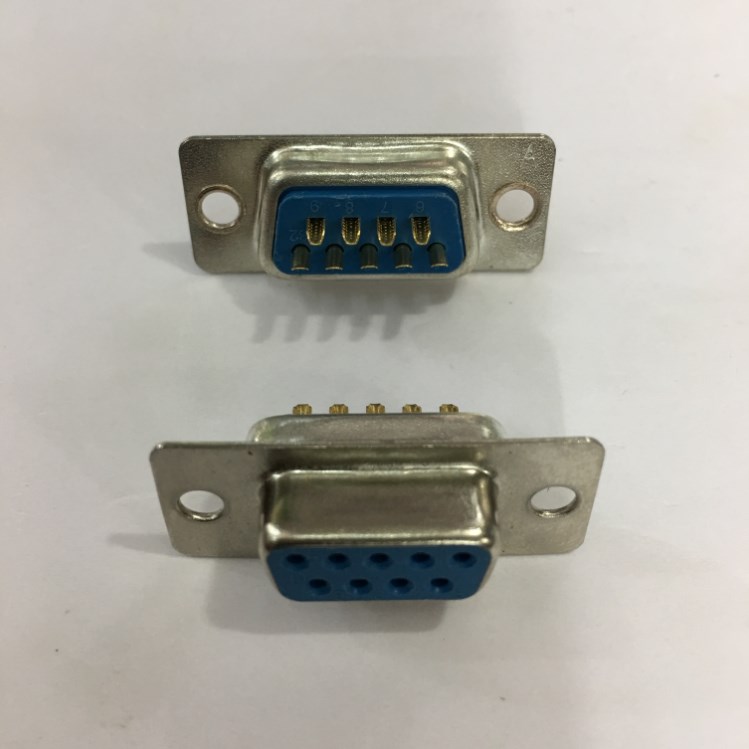 Đầu dsub db9 com db9 jack nối dây db9 rs232 âm female có vỏ ốp