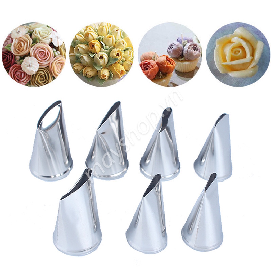 Bộ 7 đui bắt cánh hoa hồng