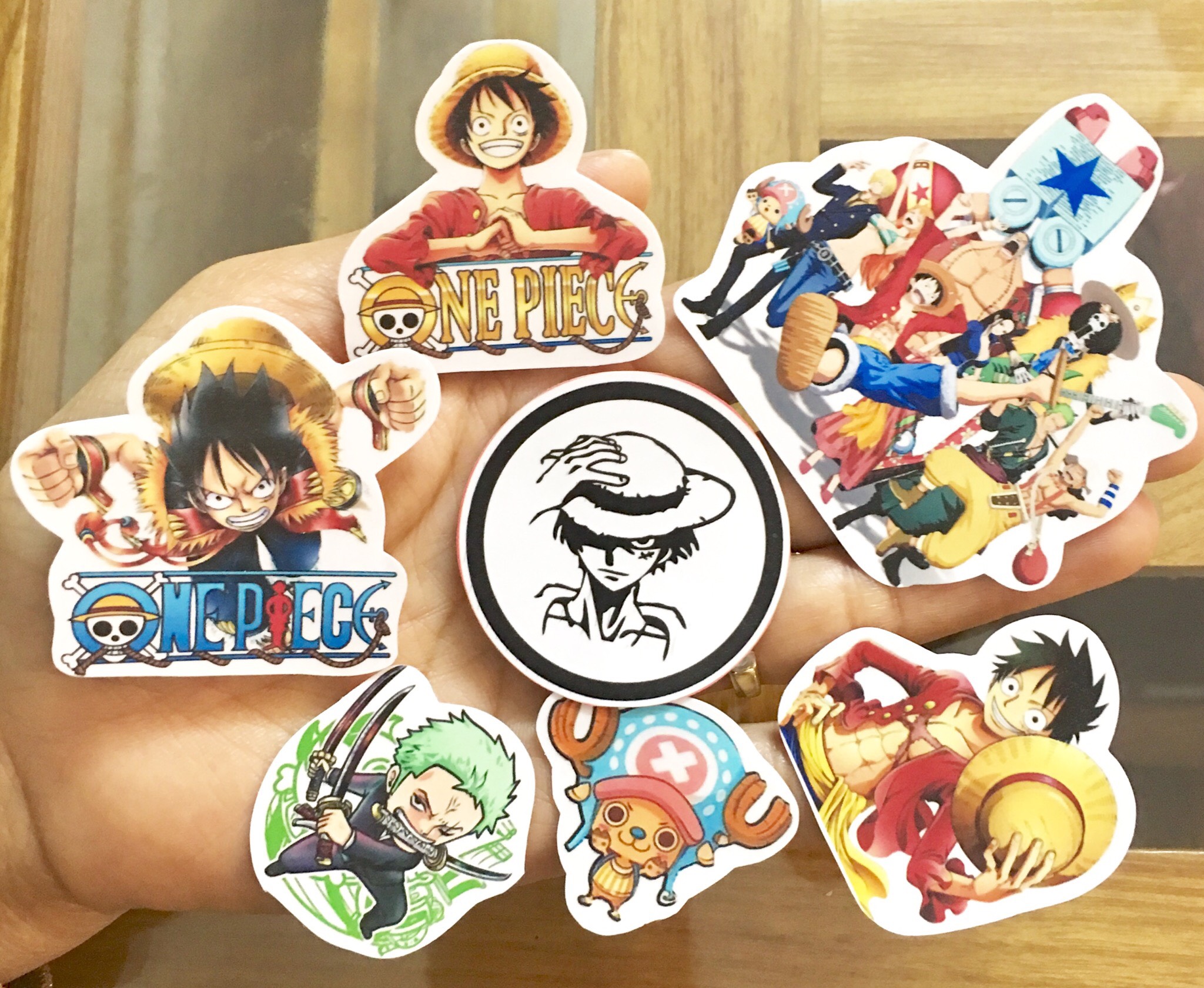 Ảnh sticker one piece combo 50 cái