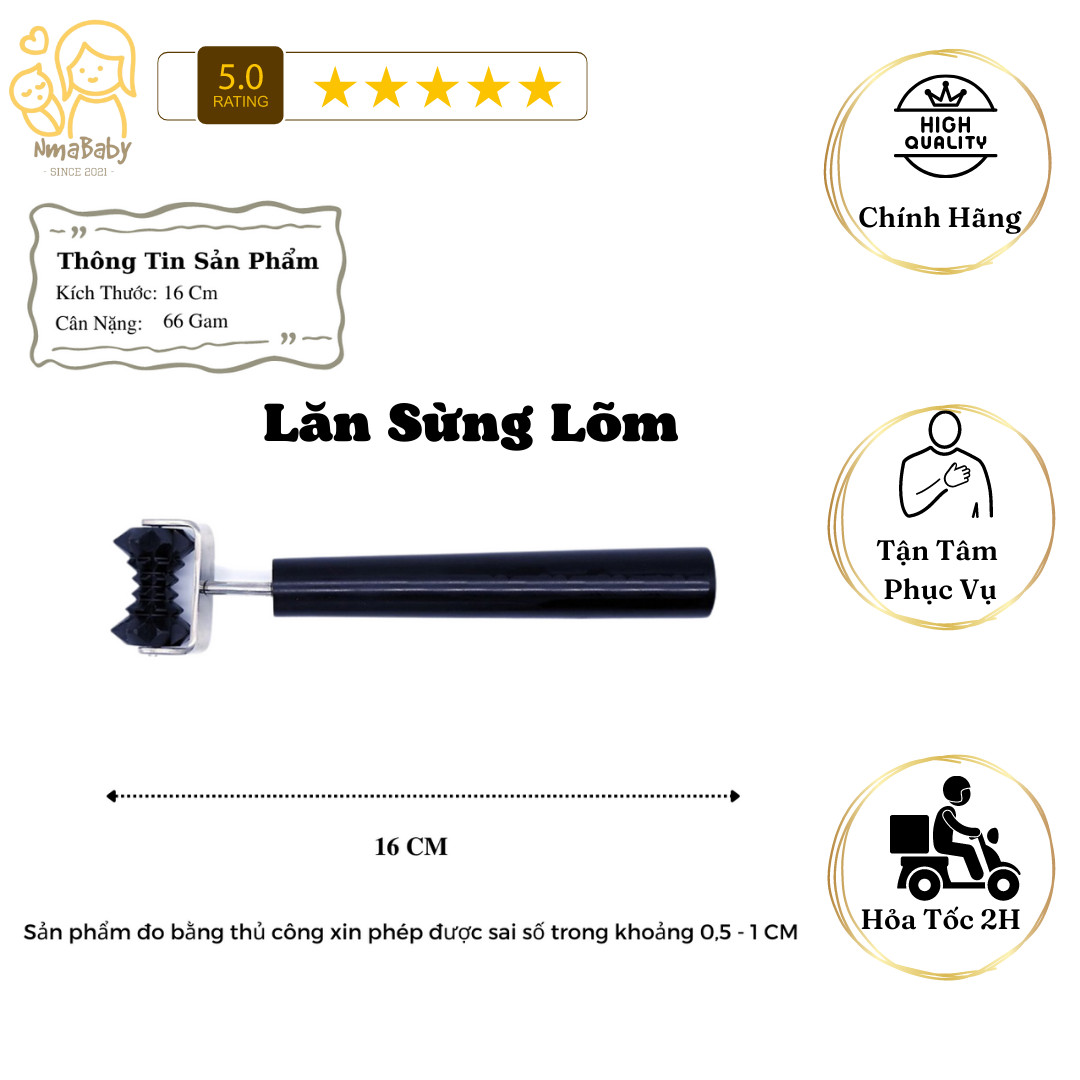 [HCM] Dụng Cụ Diện Chẩn - Lăn Sừng Lõm - Hãng VINAMASSAGE