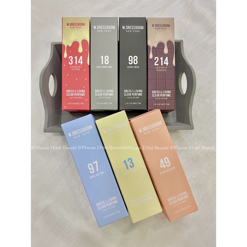 [HCM]Xịt thơm quần áo W.Dressroom 70ml - 18 Gentleman code