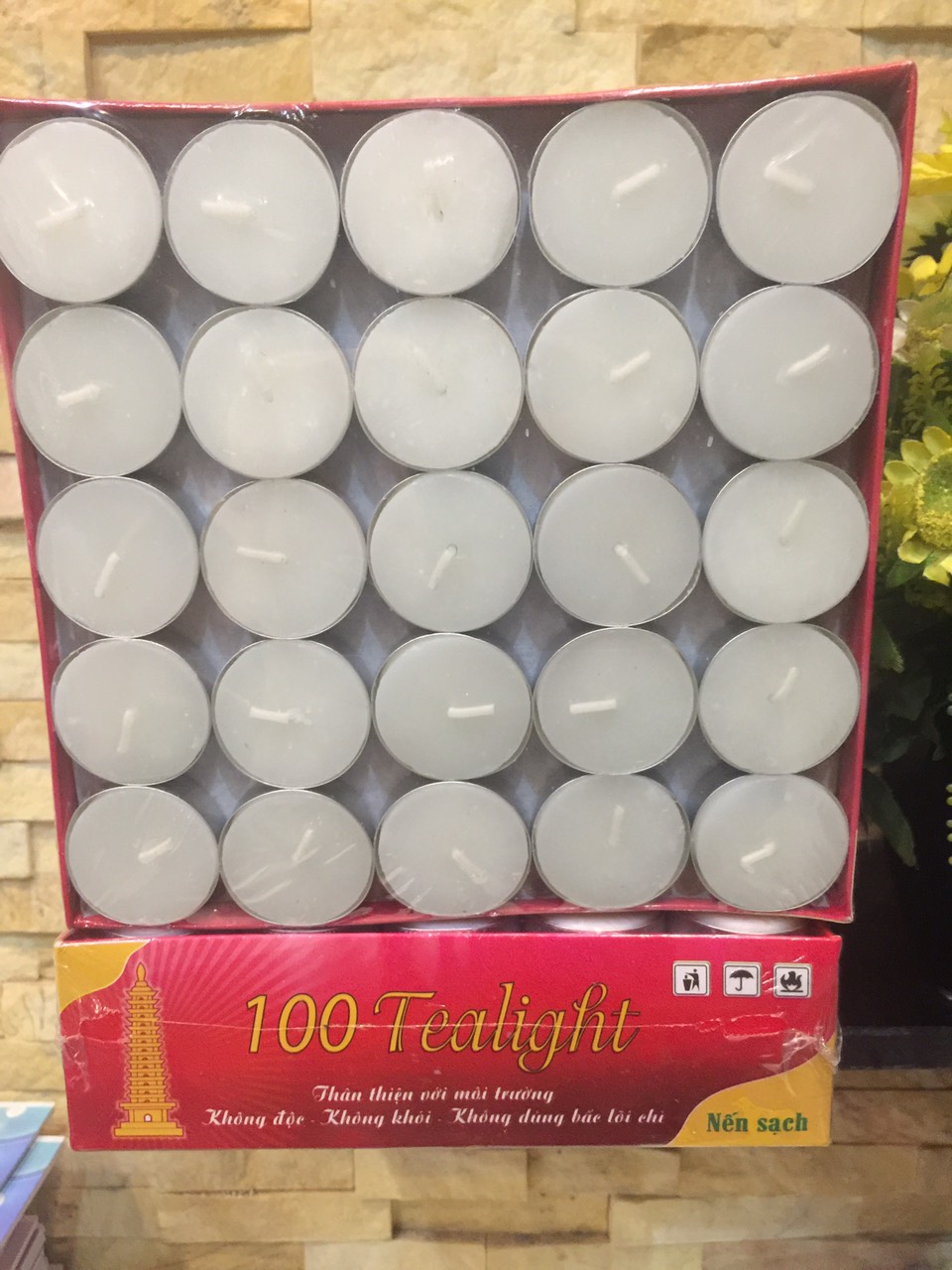 Hộp 100 viên Nến  sạch Tealight