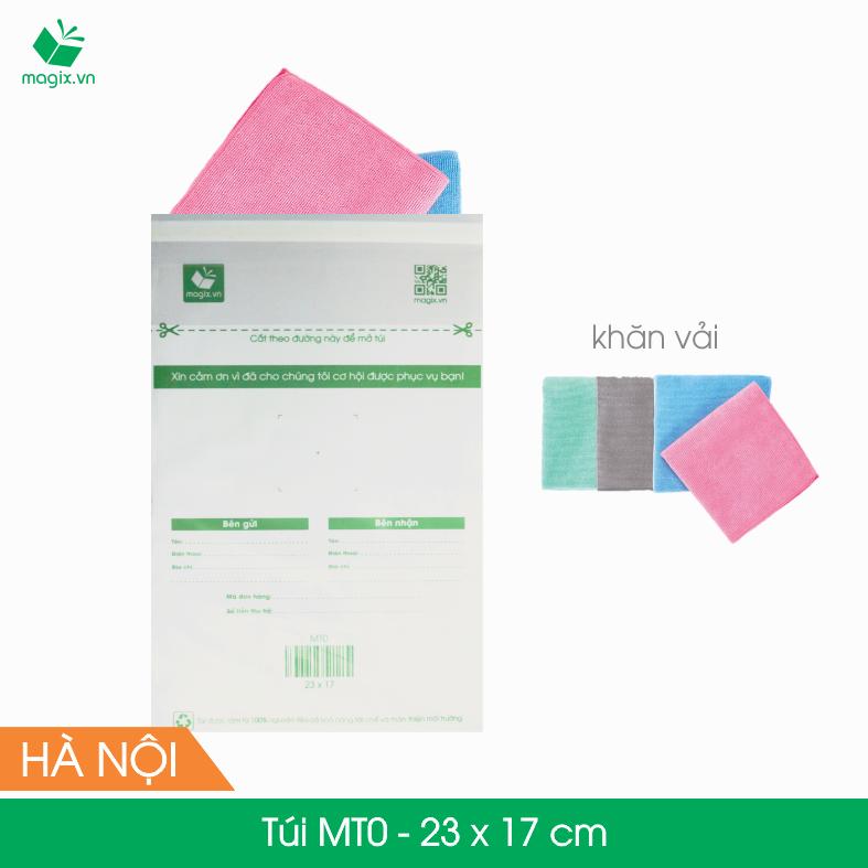 MT0 - 23x17 cm - 100 Túi nilon (tự phân hủy sinh học) đóng hàng