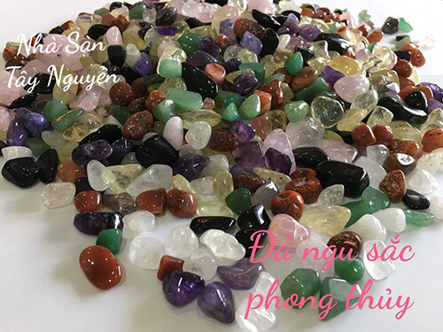 100gr Đá Thạch Anh Vụn Trắng Đánh Bóng Phong Thủy