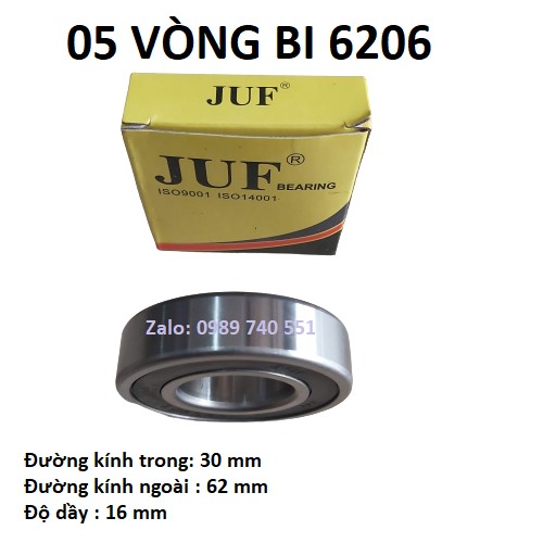 05 vòng bi 6206 juf