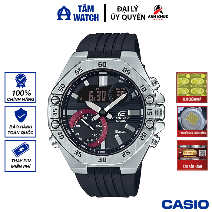 Đồng hồ nam dây nhựa casio edifice chính hãng anh khuê ecb-10p-1adf