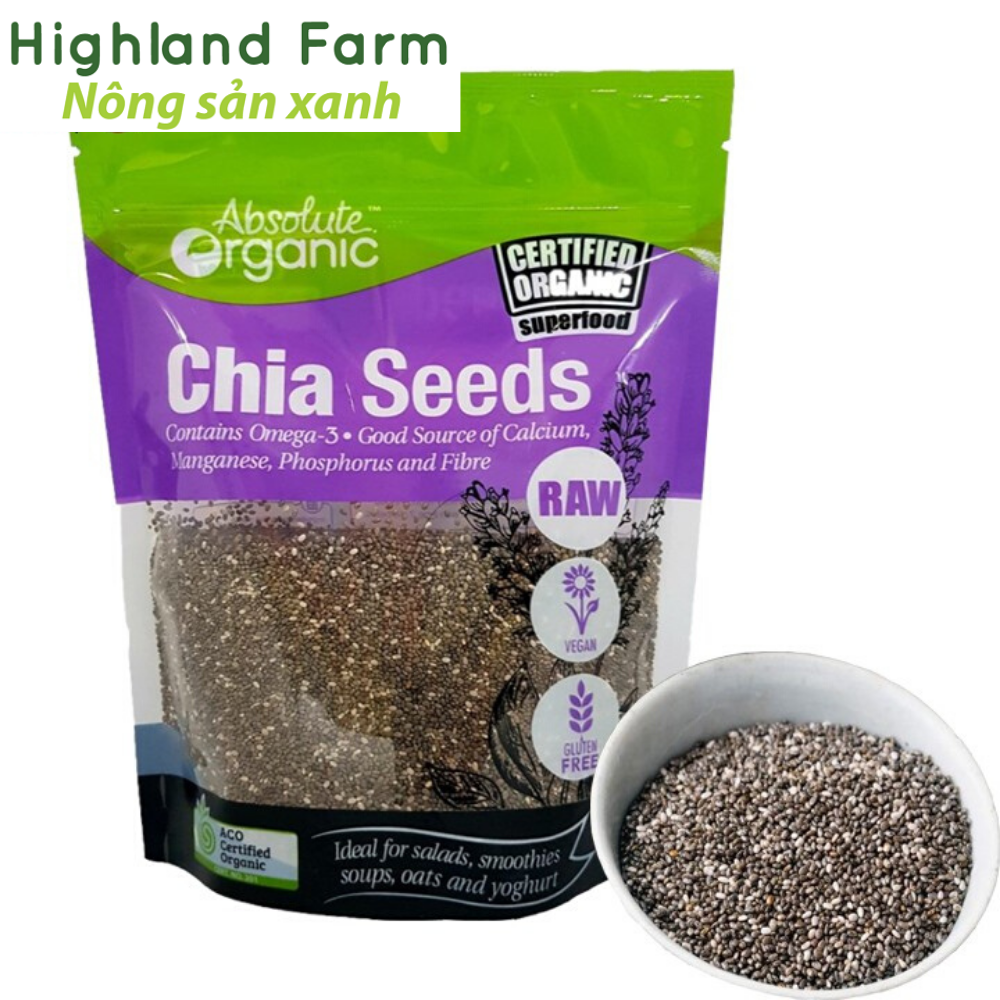 [HCM]Hạt chia tím Úc 1kg - Chia nhập khẩu Úc thương thiệu Absolute Organic