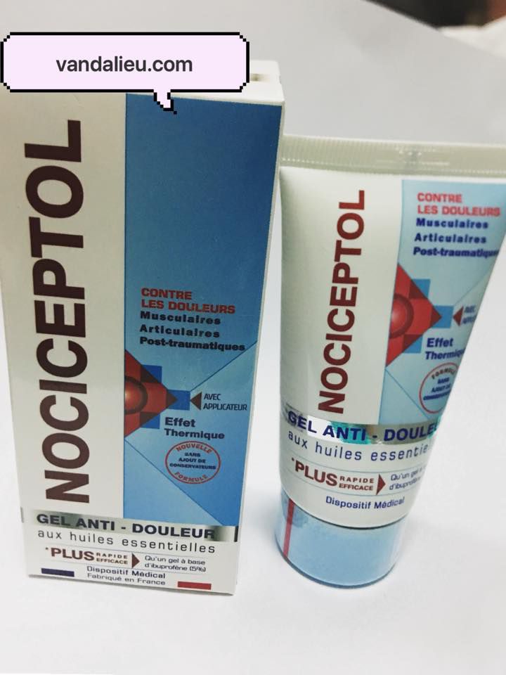 Gel bôi giam đau Nociceptol 120ml, chất lượng đảm bảo an toàn đến sức khỏe người sử dụng, cam kết đúng mô tả