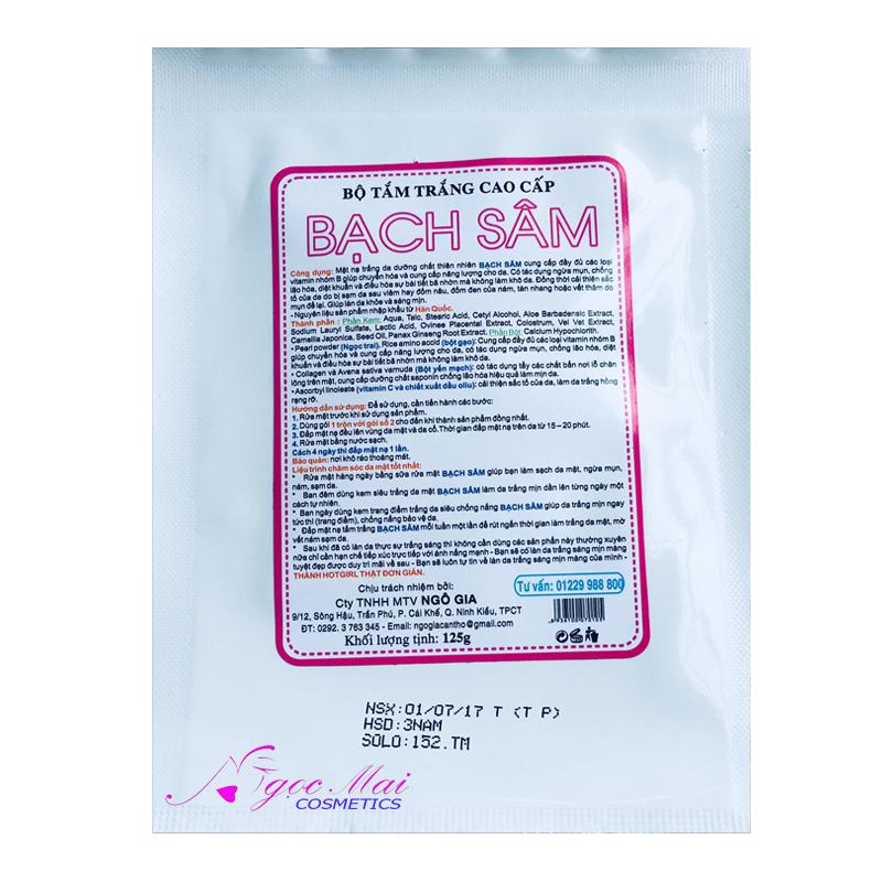 Bộ tắm trắng cao cấp dành cho da mặt Bạch Sâm BS-11 (125g)