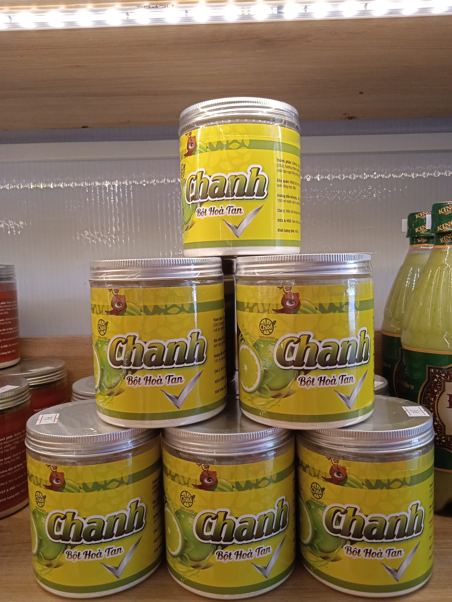 FreeShip-Bột quả chanh hòa tan Chavi Long An 400g