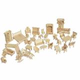 Đồ chơi ghép hình 3D bằng gỗ 184 chi tiết cho bé