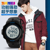 Đồng hồ nam dây cao su SKMEI 1127(Đen viền xanh lá)