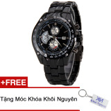 Đồng hồ nam dây thép không gỉ curren 80k1n83 + tặng móc khóa kn.
