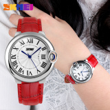 Đồng hồ nữ dây da Skmei 9088 (Dây nâu)