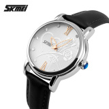 Đồng hồ nữ dây da Skmei 9095L (Dây đen)