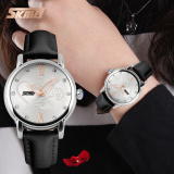 Đồng hồ nữ dây da Skmei 9095L (Dây đen)