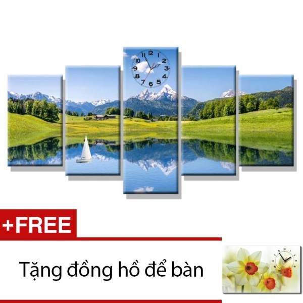 Đồng hồ tranh Hùng Vĩ Dyvina 5T-6 + Tặng 1 đồng hồ tranh để bàn