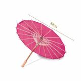 Dù cán gỗ Nhật Bản (màu hồng cánh sen)