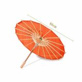 Dù cán gỗ Nhật Bản (màu cam)