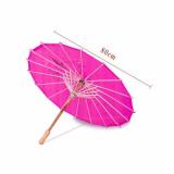 Dù cán gỗ Nhật Bản (Màu Hồng Đậm)