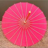 Dù cán gỗ Nhật Bản (Màu Hồng Đậm)