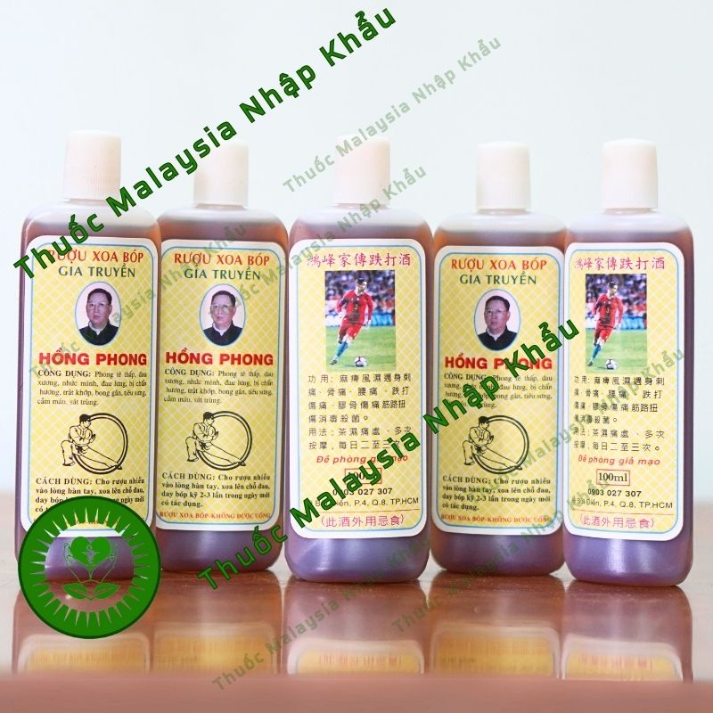 Dầu Xoa Bóp Hồng Phong 100ml- Hỗ trợ giảm đau ngoài da